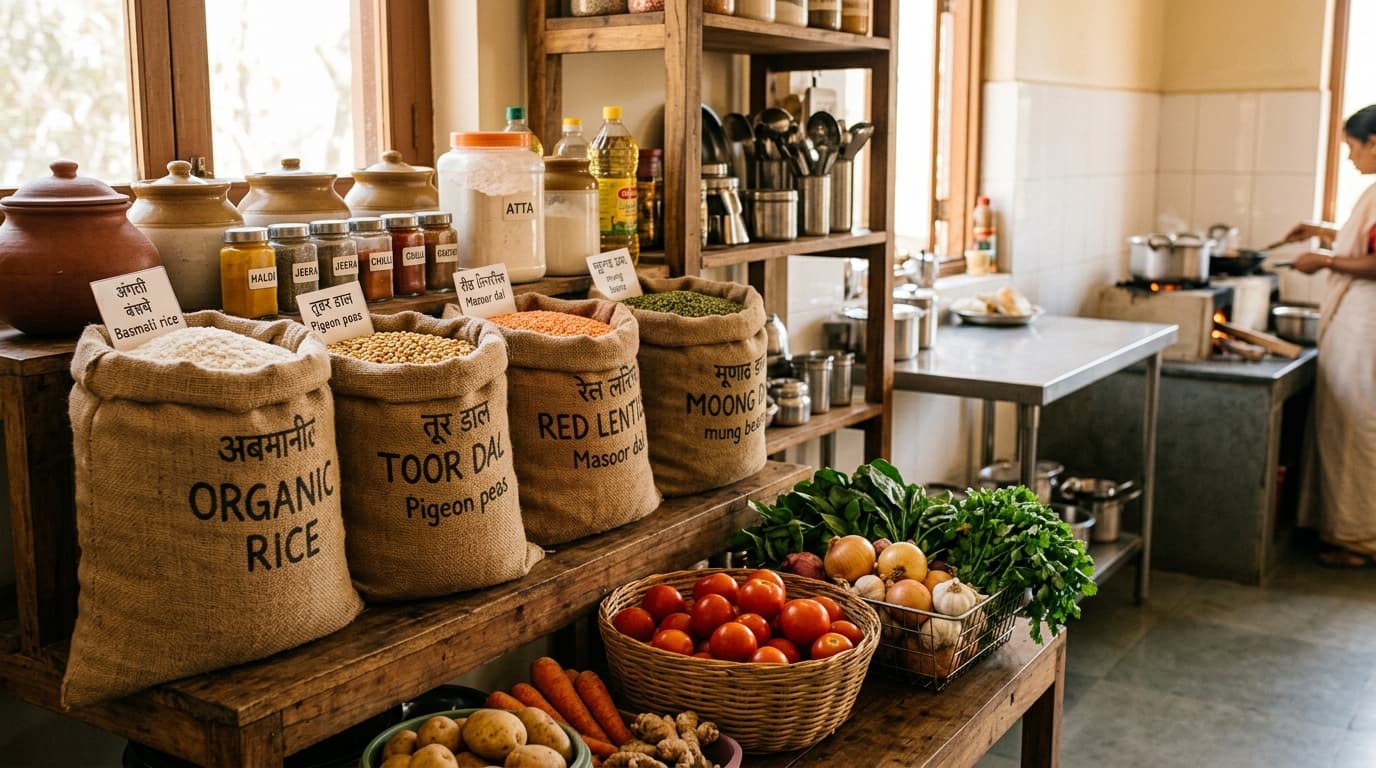 Month Pantry Staples (50kg Rice & Dal)